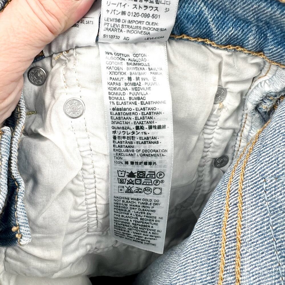 LEVI'S Womens Ribcage Straight Leg Jeans 28x32 Size 6 Light Wash 79078-0010 NWT - Picture 14 of 14